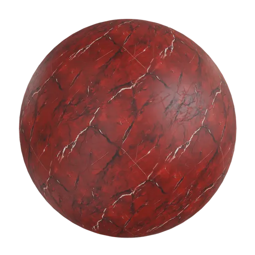 Deep red marble