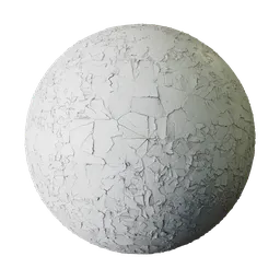 Cracked Speckled White Eggshell