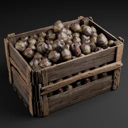 MK-Wooden Veggie & Fruit Crate-026