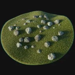Stone Scatter Procedural Geo Nodes