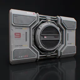 SciFi Industrial Hatch Section