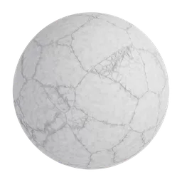 High-resolution PBR cracked concrete texture for 3D modeling and rendering in Blender.
