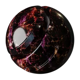 Plum Gold Marble