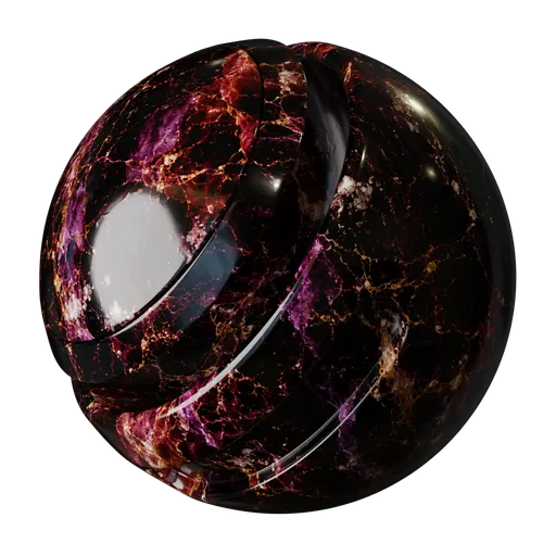 Plum Gold Marble