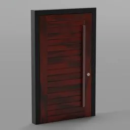 Pivot Door - Edge Slats, Double