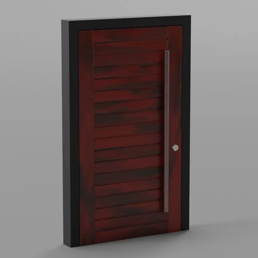 Pivot Door - Edge Slats, Double