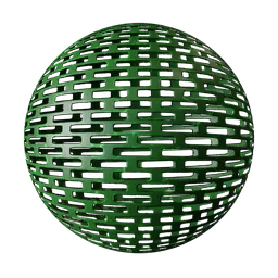Green Perforated Metal Grate