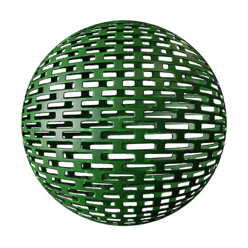 Green Perforated Metal Grate