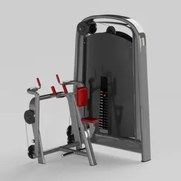 Pin-Selected Seated Mid-Row Machine