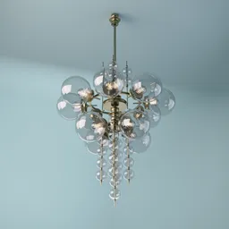 Glass Orb Chandelier