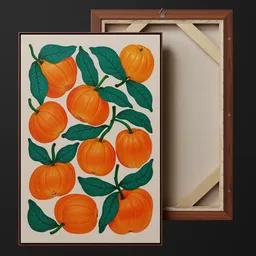 Painting Art Oranges / Picture Frame