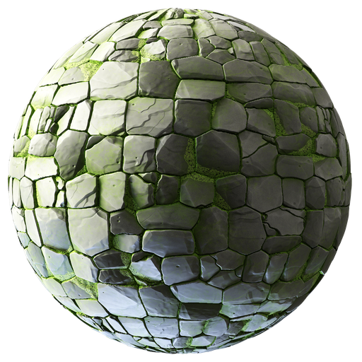 Stylized Cobblestone Free Stone Materials Blenderkit