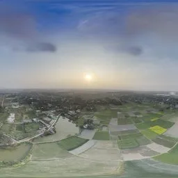 Overcast Sky & Farmland