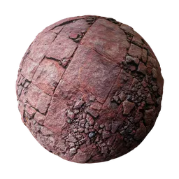 High-resolution seamless 2K PBR stone texture for 3D rendering and Blender material library.