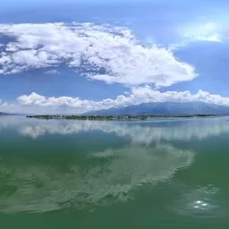 Highsky cloud green lake