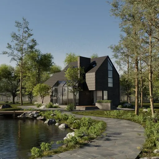 Woodland Retreat - Modern Lakeside House