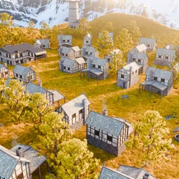 Fantasy Village in the Nature