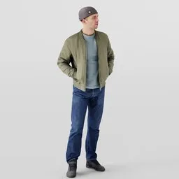 Guy in the bomber jacket