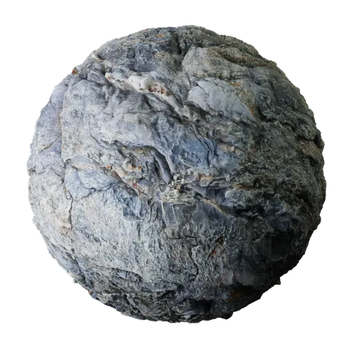 2K PBR realistic stone material for 3D modeling, with detailed tiling and displacement mapping, ideal for Blender.
