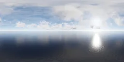 Bright Ocean Sun Reflection