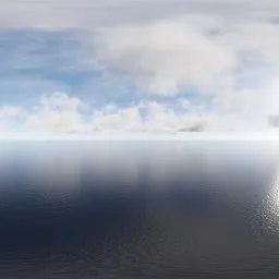 Bright Ocean Sun Reflection
