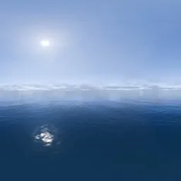 Seascape Cloudy Horizon