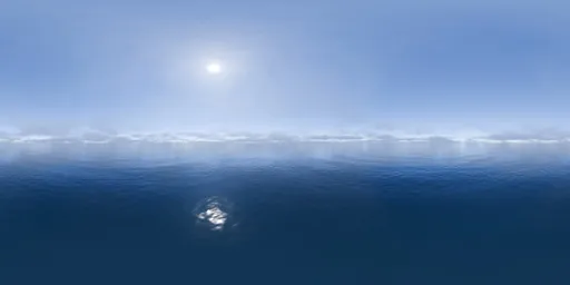 Seascape Cloudy Horizon