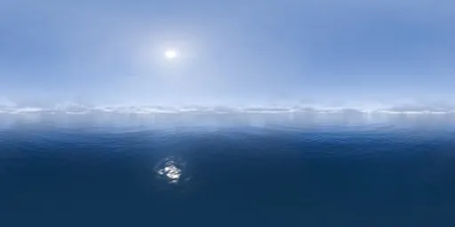 Seascape Cloudy Horizon