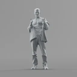Lowpoly Male Standing