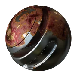 Procedural rusty metal