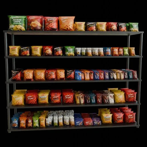 Arranged Raw Store Display