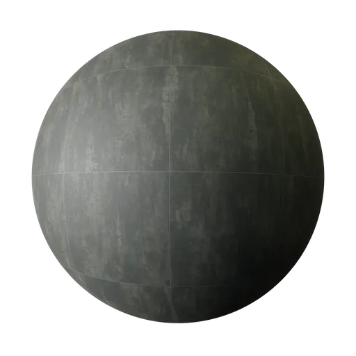 High-resolution dark grey floor tile PBR material for 3D rendering and Blender artists.