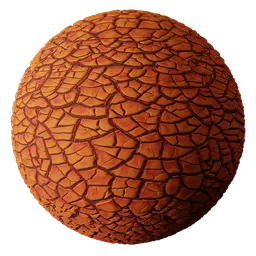 Soil Cracked Red