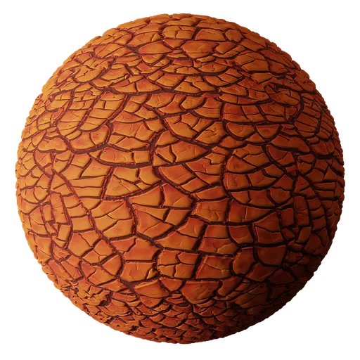 Soil Cracked Red