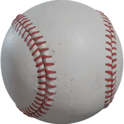 Highly detailed 3D model of a baseball with realistic texture, suitable for Blender renderings and sports visualizations.