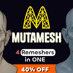 Mutamesh | 4 Remeshers In One | Instant Meshes, Quadwild, Cwf, Adaptropic