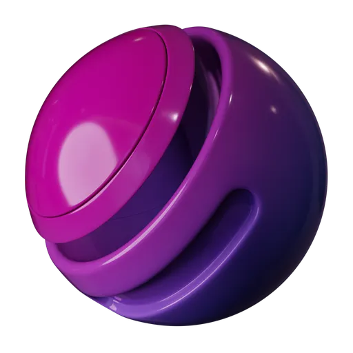 High-quality PBR plastic material with dual gradient for 3D rendering in Blender, featuring adjustable reflections and texture control.