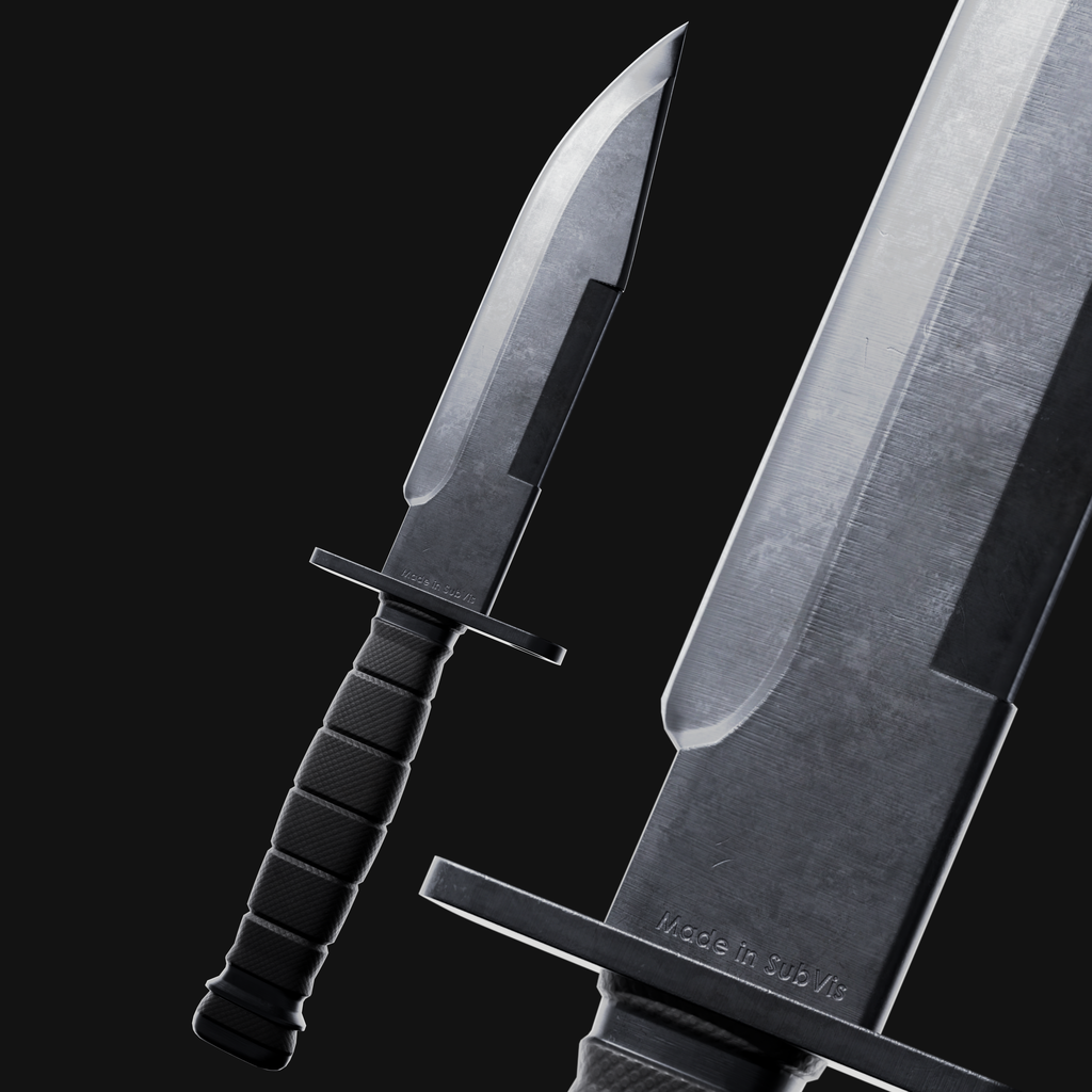 Knife M9 Modern Weapons models BlenderKit