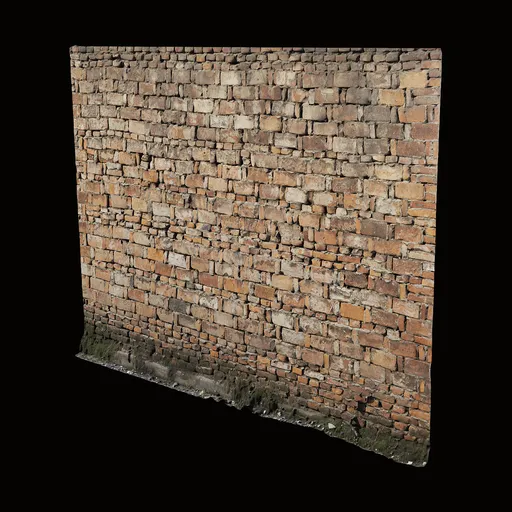 Scan Small brick red wall