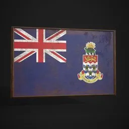 Cayman Islands Flag Picture Frame
