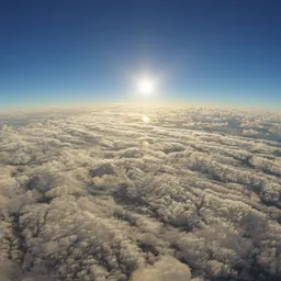 Above Clouds Aerial Landscape