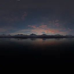 Dramatic Twilight Sunset Landscape