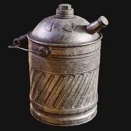 1930s Ribbed Motor Oil Can