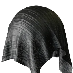 Black curtain fabric