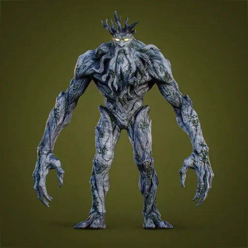 Tree Monster Rigged Animated