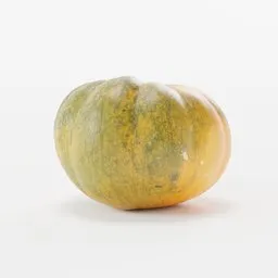High-quality 3D model of a ripe pumpkin, ideal for Blender rendering, with realistic textures.