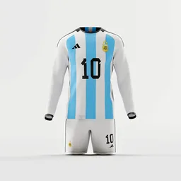 Argentina Soccer Jersey Kit