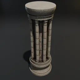 Stone Pillar Complex Ornate