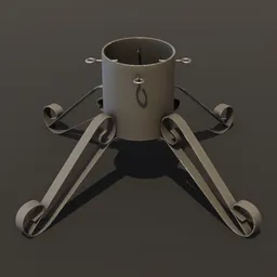 Tree Stand Curved Steel 4 Leg