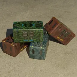 Pile of Sci-Fi Crates.